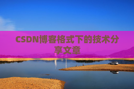 CSDN博客格式下的技术分享文章